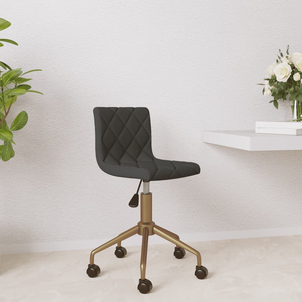 Pasukama biuro kėdė, tamsiai pilkos spalvos, aksomas (333875)
