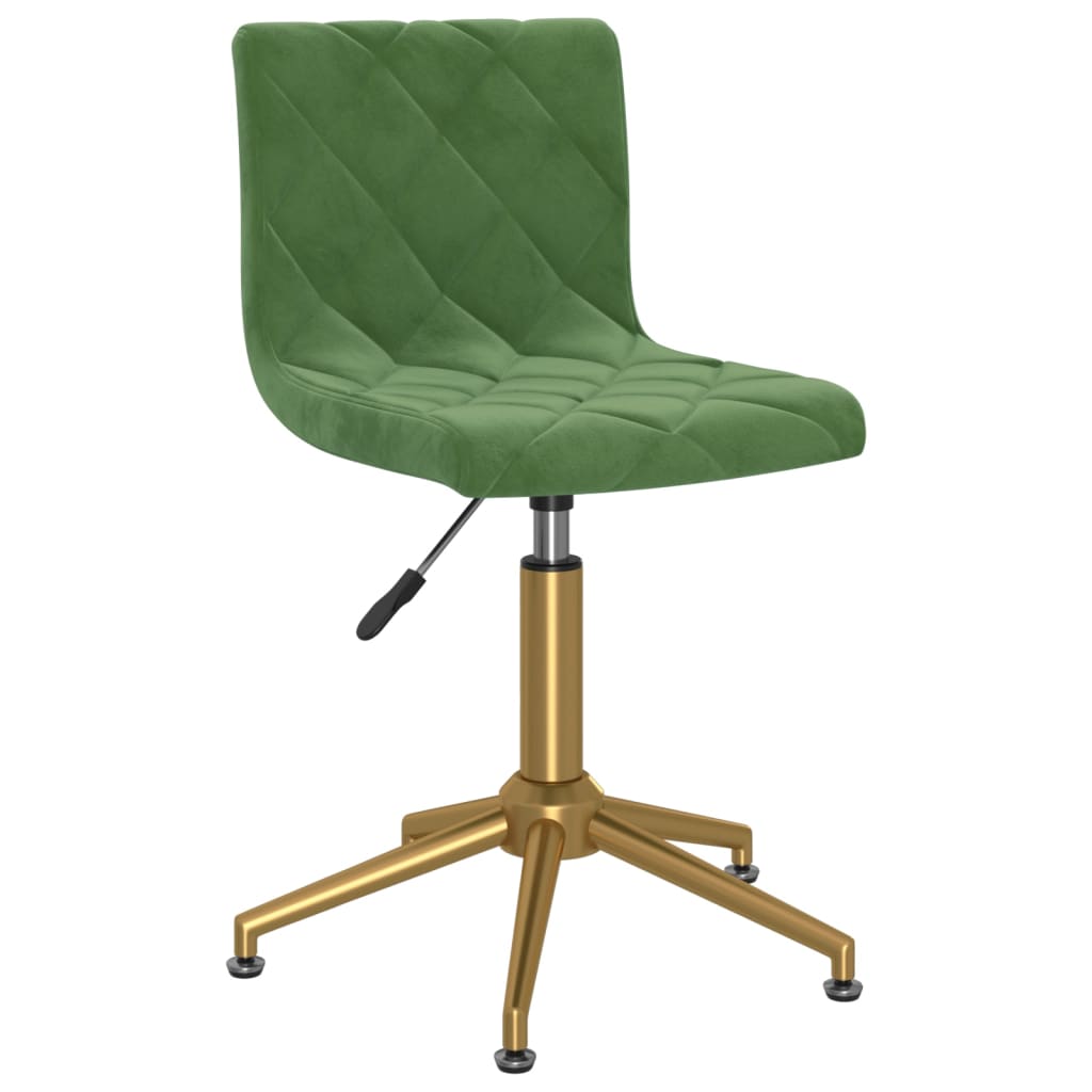 

vidaXL Eetkamerstoelen draaibaar 6 st fluweel donkergroen