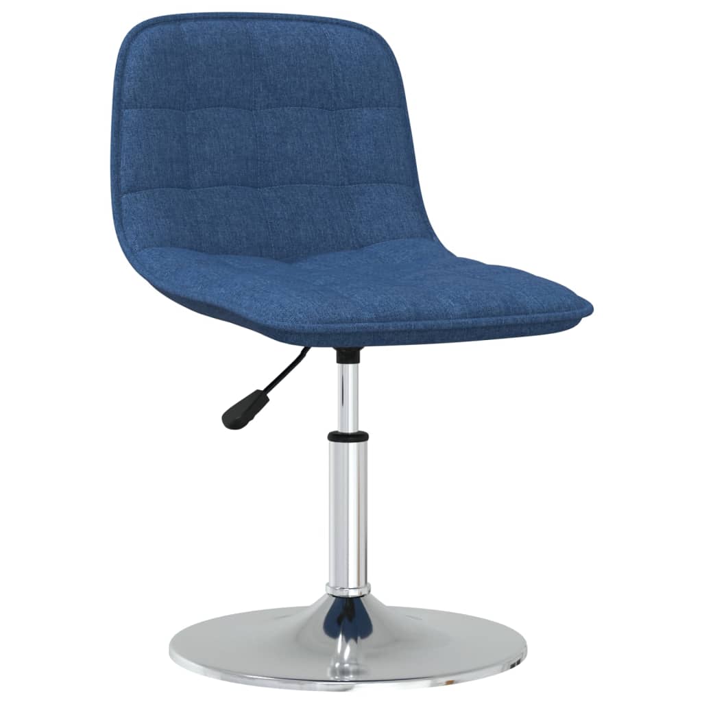 

vidaXL Eetkamerstoelen draaibaar 4 st stof blauw