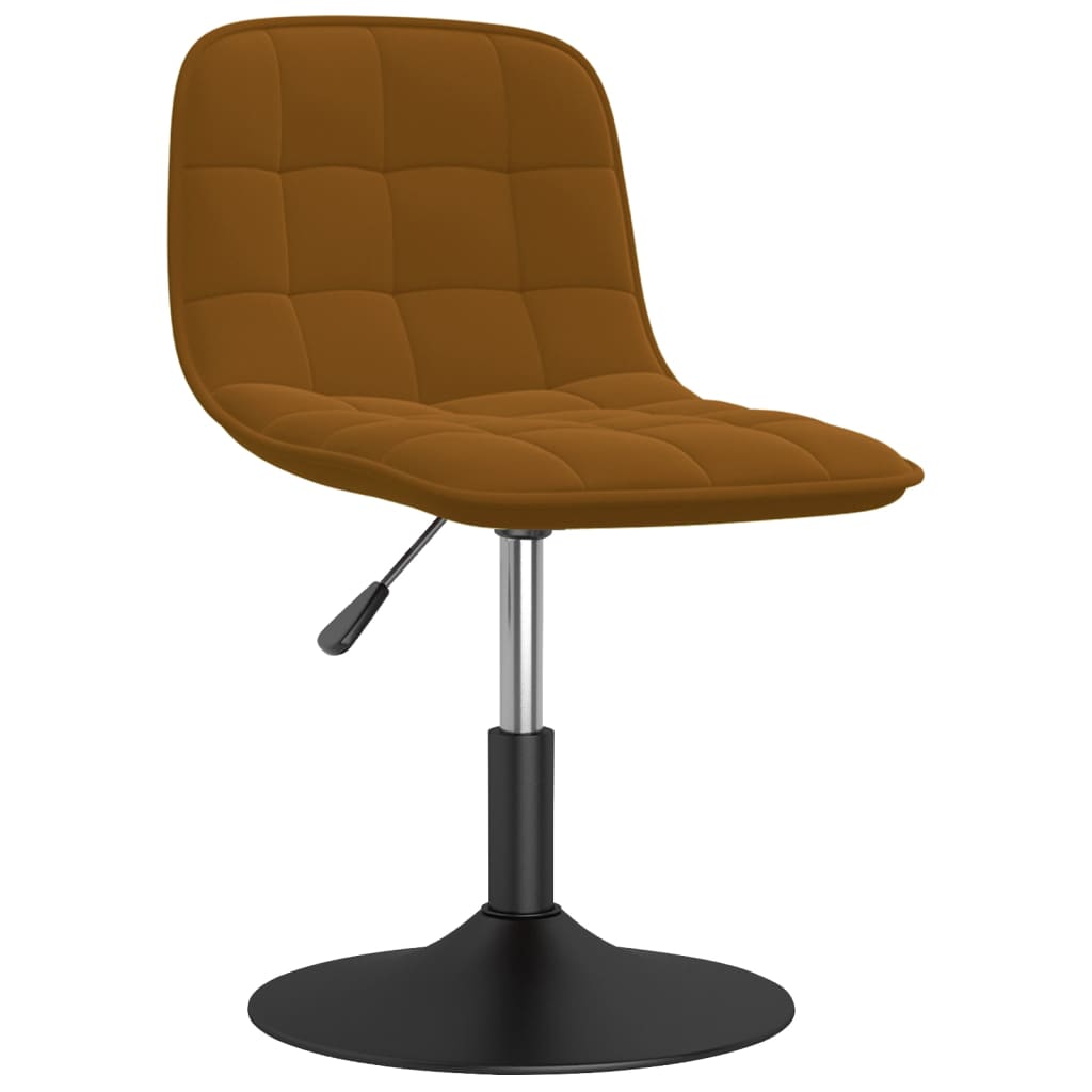 

vidaXL Eetkamerstoelen draaibaar 4 st fluweel bruin