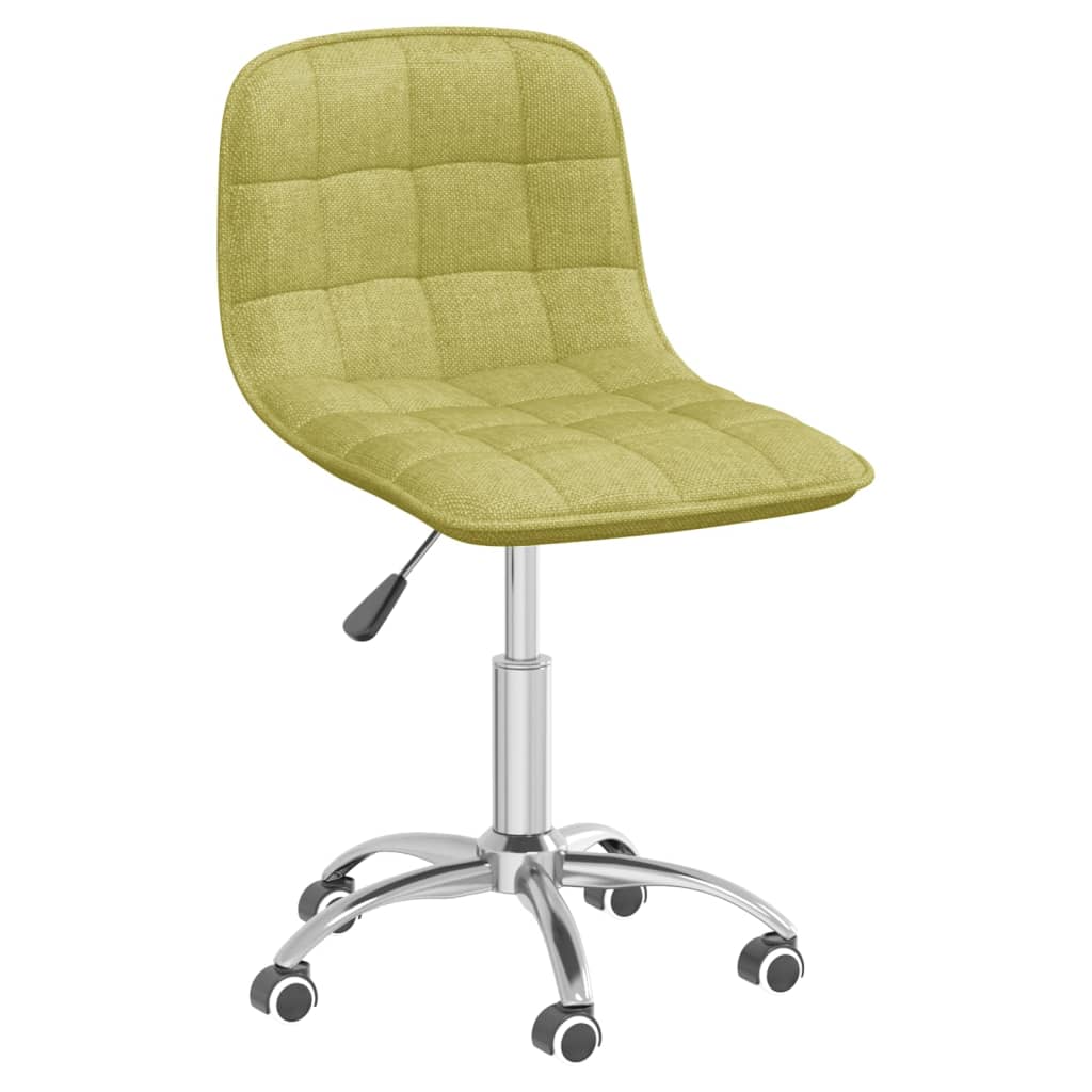 

vidaXL Eetkamerstoelen draaibaar 4 st stof groen