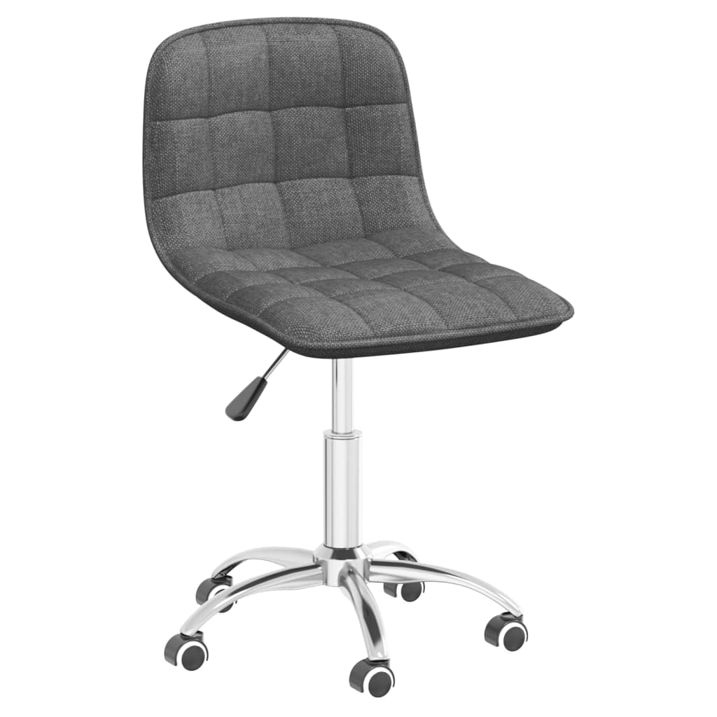 

vidaXL Eetkamerstoelen draaibaar 6 st stof lichtgrijs