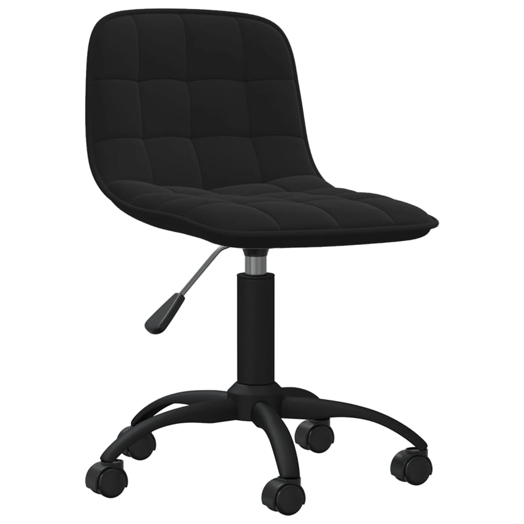 

vidaXL Eetkamerstoelen draaibaar 4 st fluweel zwart