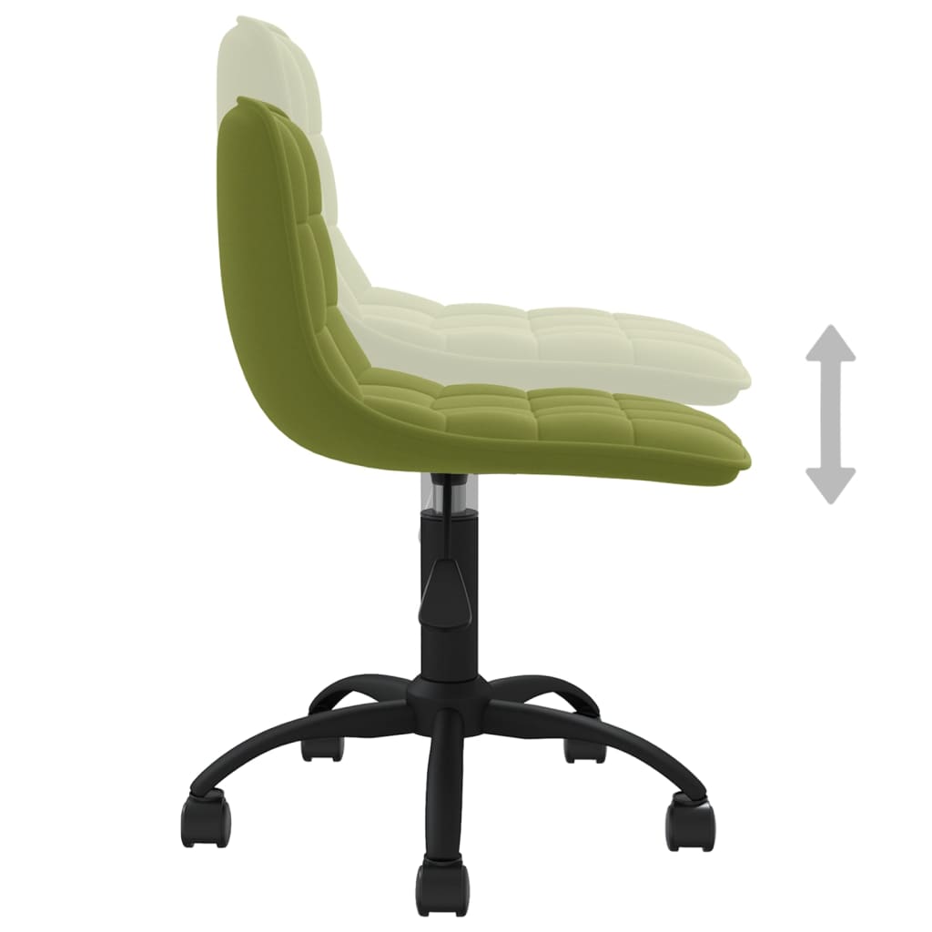 6 db világoszöld bársony forgó étkezőszék