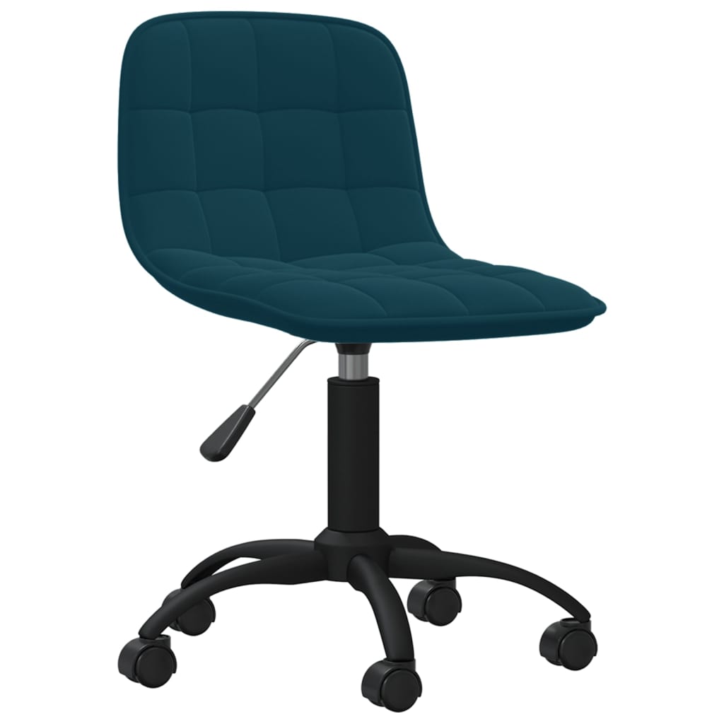 

vidaXL Eetkamerstoelen draaibaar 6 st fluweel blauw