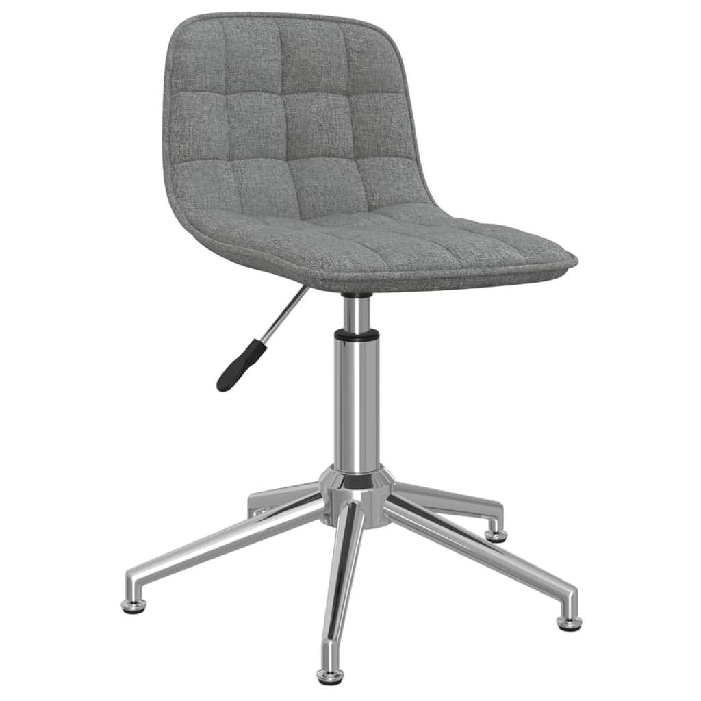 Petrashop  Otočná kancelářská židle světle šedá textil