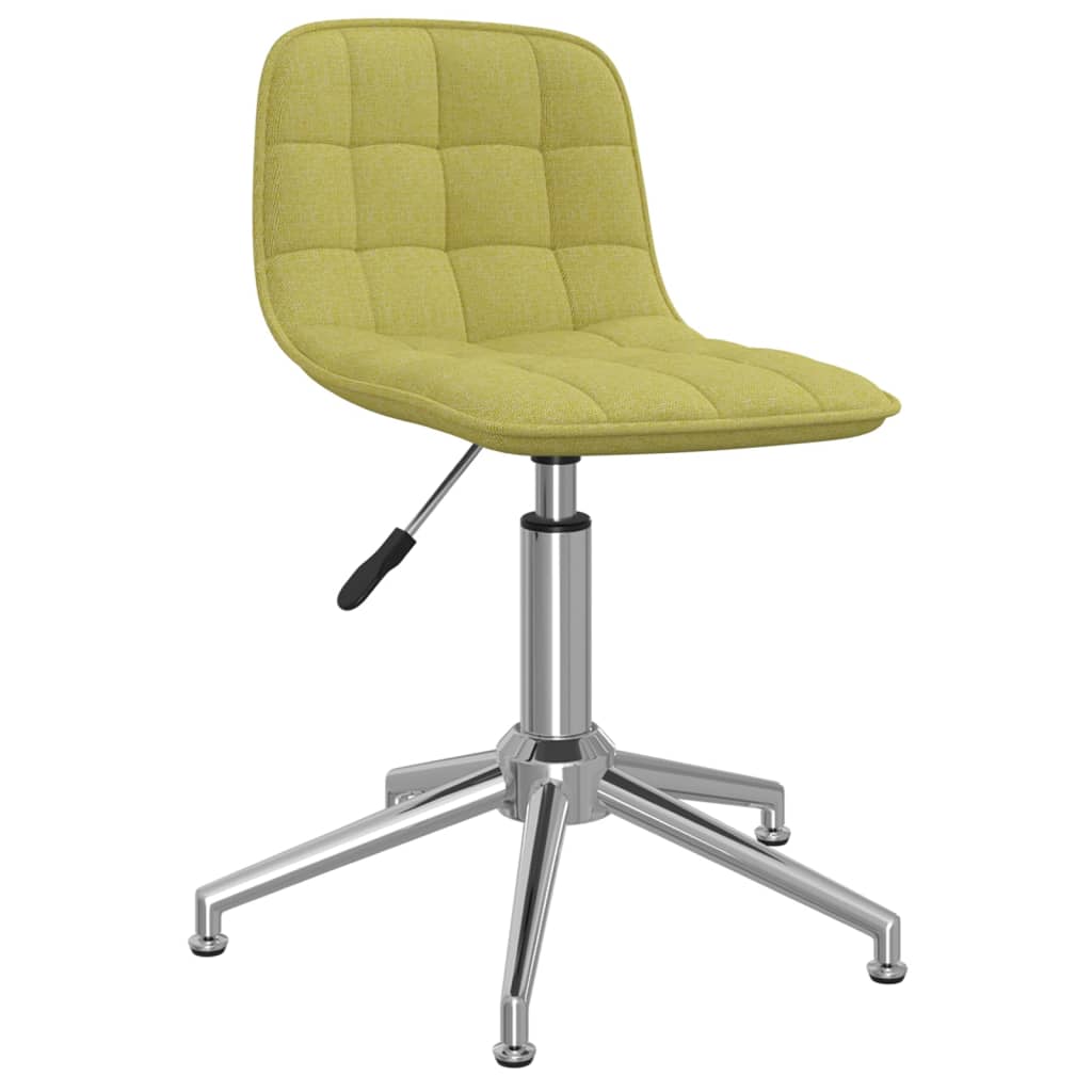 vidaXL Scaun de birou pivotant, verde, material textil vidaxl.ro