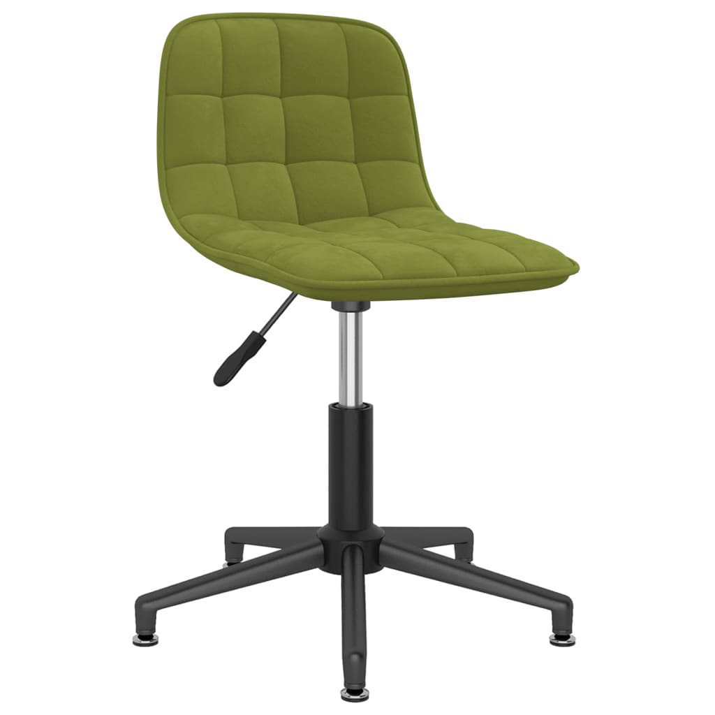 

vidaXL Eetkamerstoelen draaibaar 4 st fluweel lichtgroen