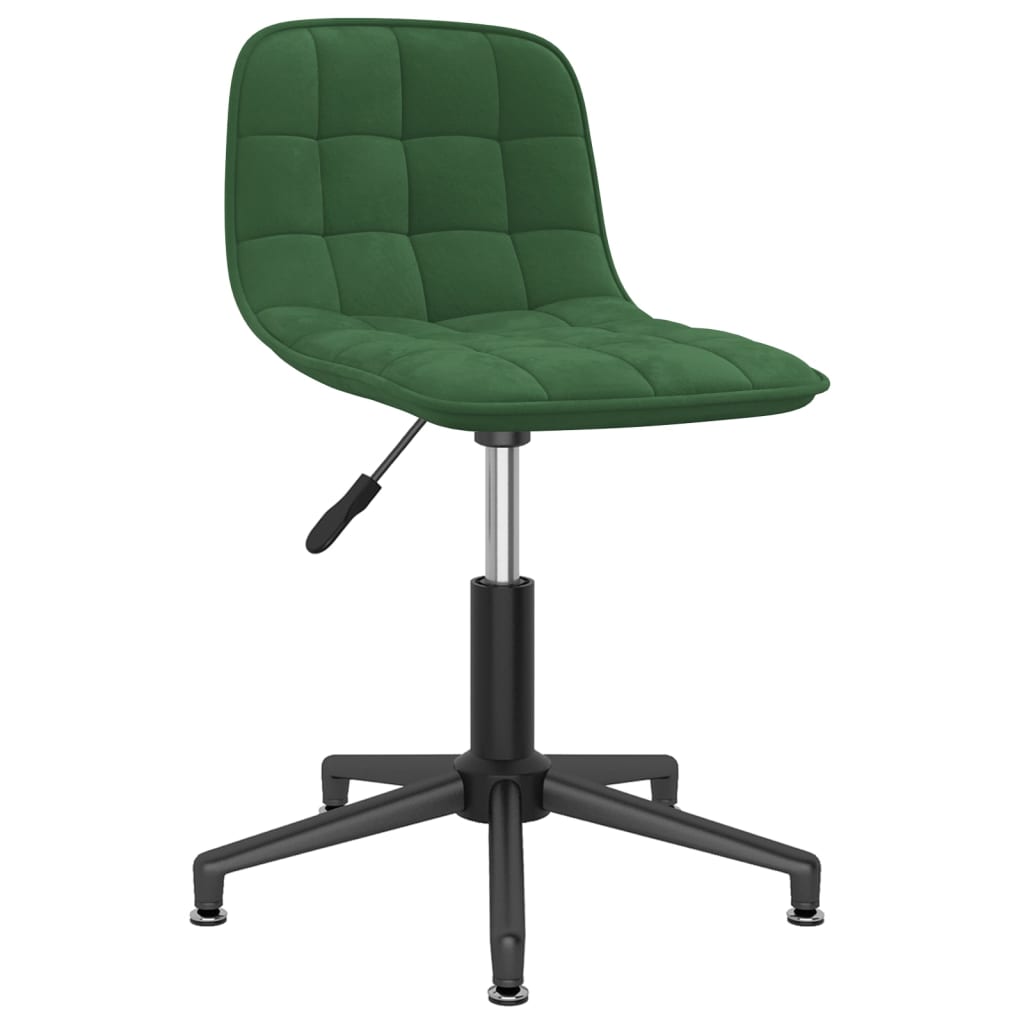 

vidaXL Eetkamerstoelen draaibaar 4 st fluweel donkergroen