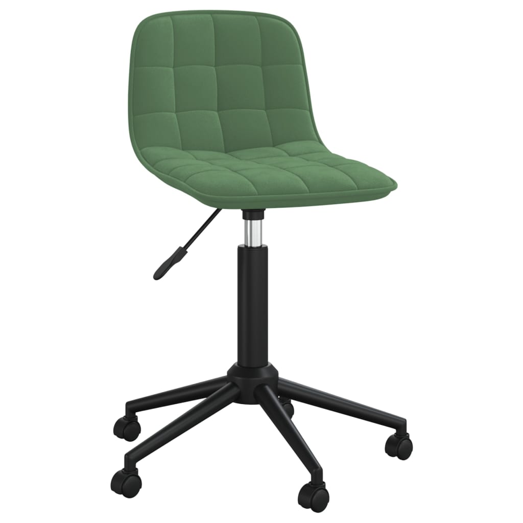 

vidaXL Eetkamerstoelen draaibaar 4 st fluweel donkergroen