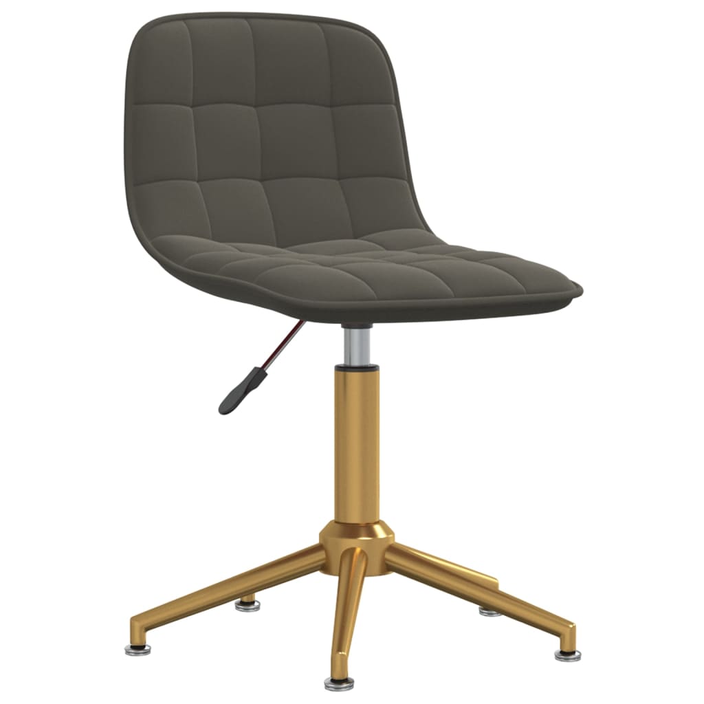 Biuro kėdė, tamsiai pilkos spalvos, aksomas (334151)