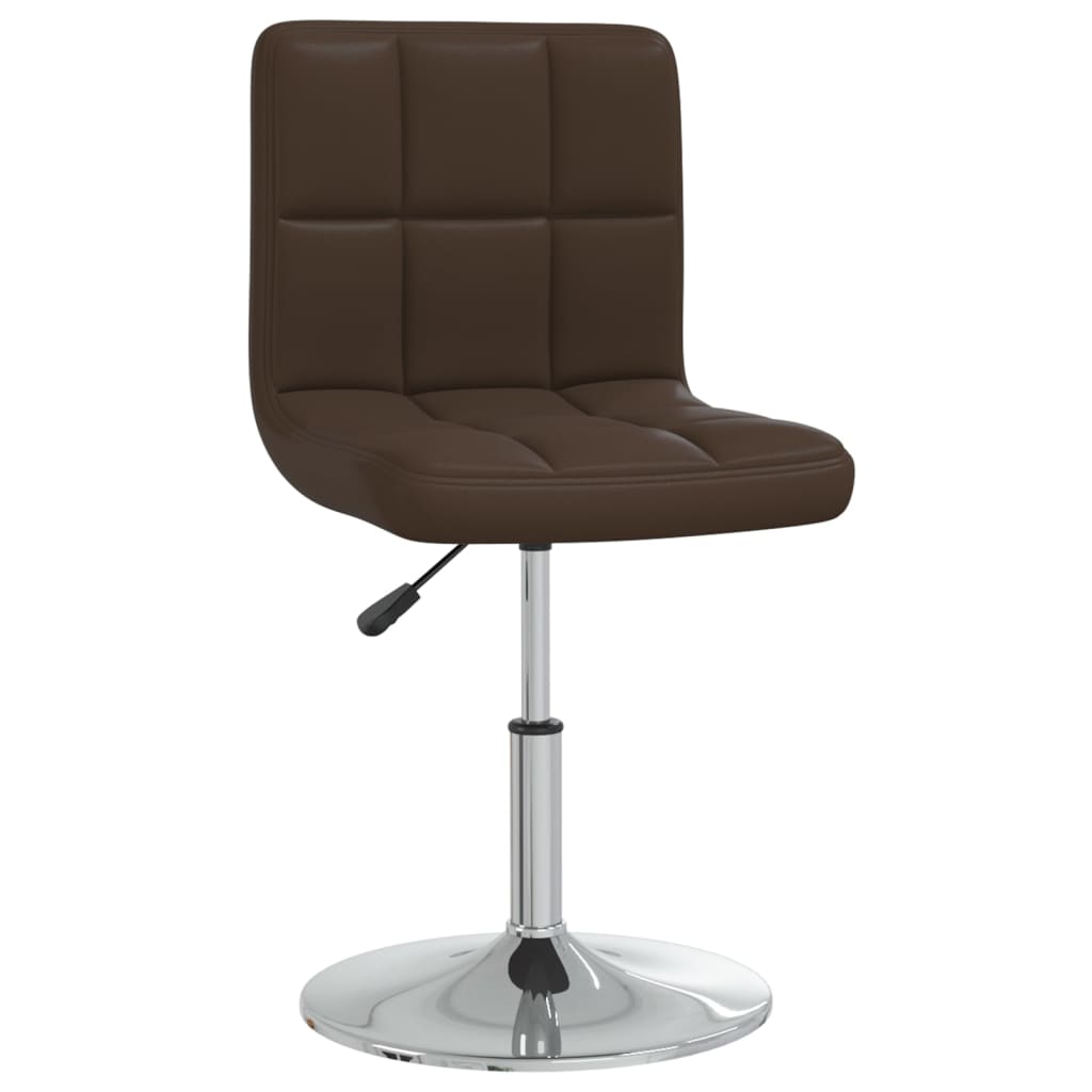 vidaXL Krzesła stołowe, 6 szt., brązowe, sztuczna skóra