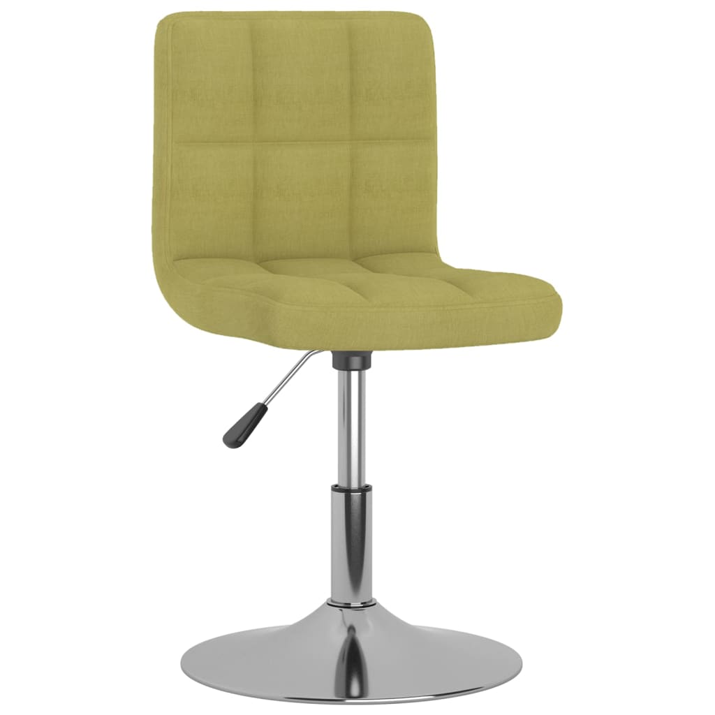 

vidaXL Eetkamerstoelen draaibaar 4 st stof groen