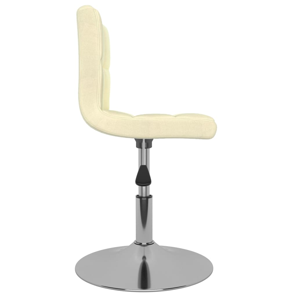 Thumbnail - vidaXL Esszimmerstühle 6 Stk. Drehbar Creme Stoff