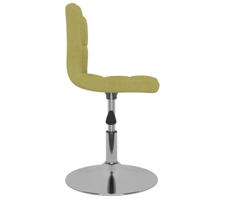 vidaXL Pasukama valgomojo kėdė, žalios spalvos, audinys (334204)