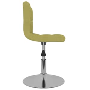 vidaXL Pasukama valgomojo kėdė, žalios spalvos, audinys (334204)