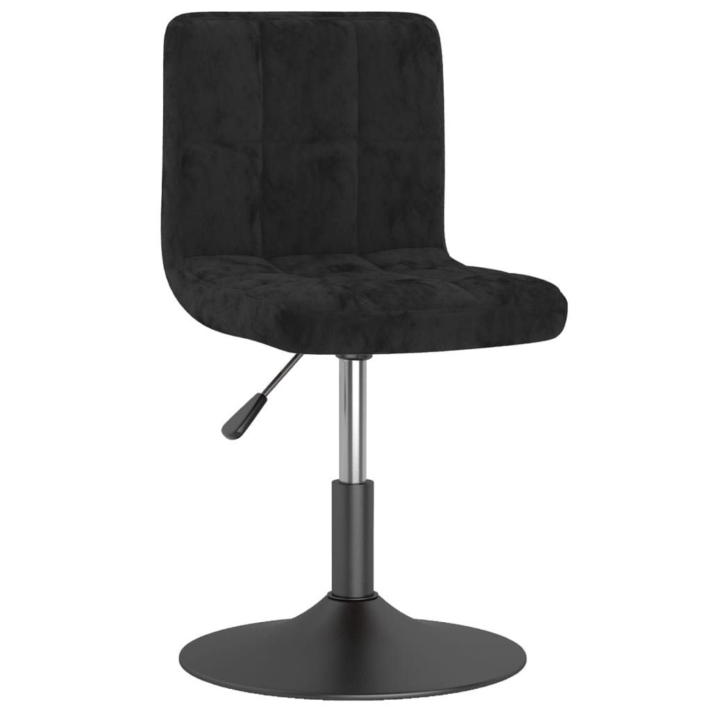 

vidaXL Eetkamerstoelen draaibaar 4 st fluweel zwart