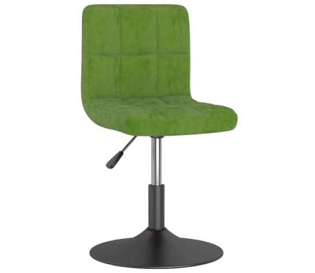 vidaXL Obrotowe krzesła stołowe, 4 szt., jasnozielone, obite aksamitem