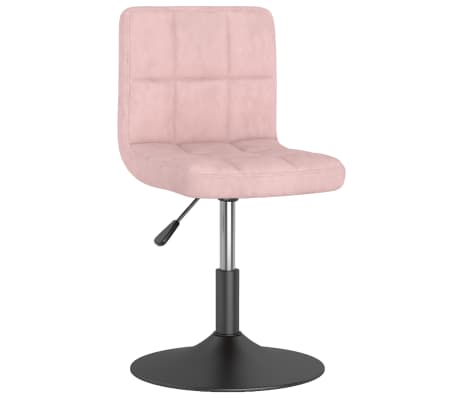 vidaXL Pasukamos valgomojo kėdės, 4vnt., rožinės spalvos, aksomas