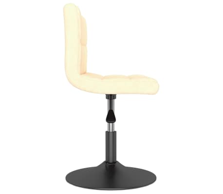 vidaXL Esszimmerstuhl Drehbar Creme Samt