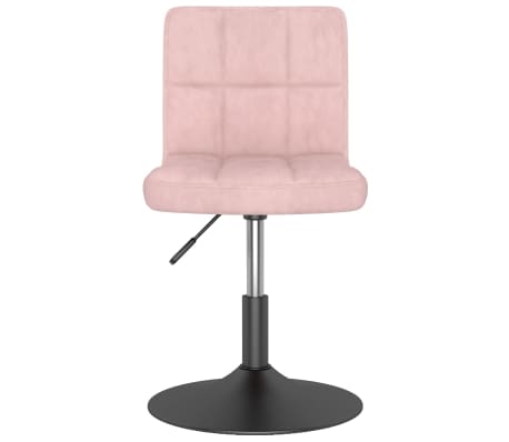 vidaXL Pasukama valgomojo kėdė, rožinės spalvos, aksomas (334257)