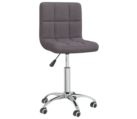 vidaXL Pasukamos valgomojo kėdės, 6vnt., taupe spalvos, audinys