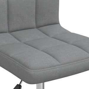 Otočná jídelní židle světle šedá textil - obrázek 6