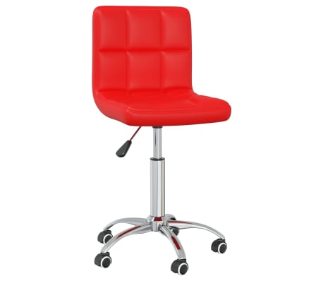 vidaXL Esszimmerst&uuml;hle 4 Stk. Drehbar Rot Kunstleder