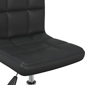 Otočná jídelní židle černá umělá kůže - obrázek 7