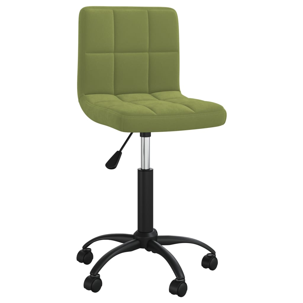 

vidaXL Eetkamerstoelen draaibaar 4 st fluweel lichtgroen