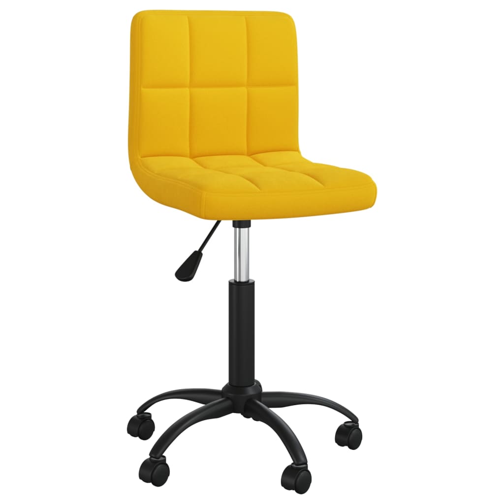 

vidaXL Eetkamerstoelen draaibaar 4 st fluweel mosterdgeel