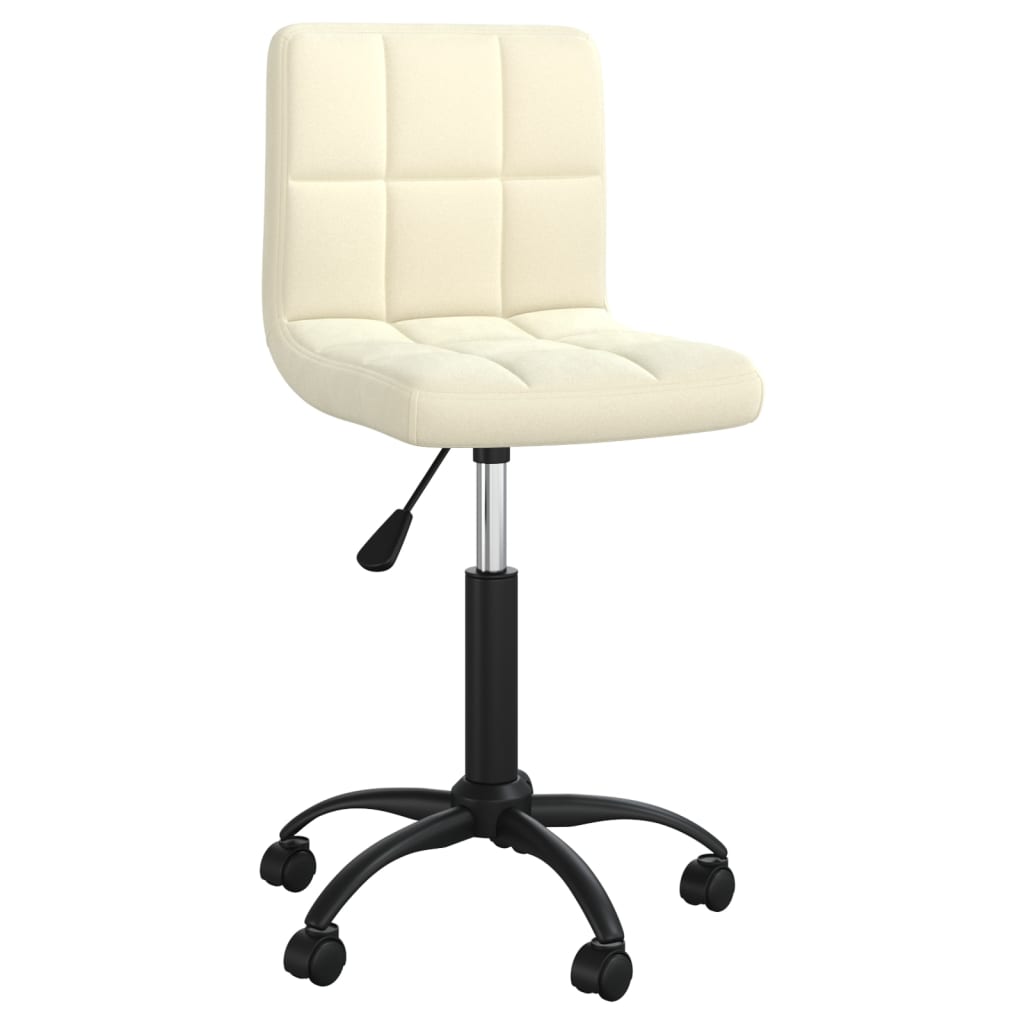 

vidaXL Eetkamerstoelen draaibaar 6 st fluweel crèmekleurig