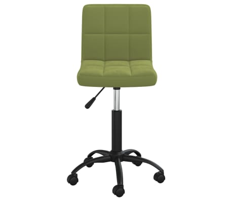 vidaXL Pasukama valgomojo kėdė, &scaron;viesiai žalia, aksomas (334358)