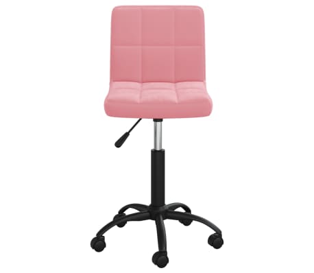 vidaXL Chaise pivotante de salle &agrave; manger Rose Velours