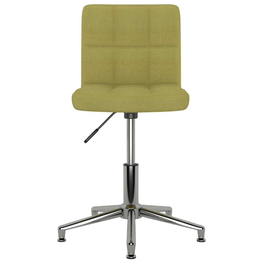

vidaXL Eetkamerstoelen draaibaar 4 st stof groen