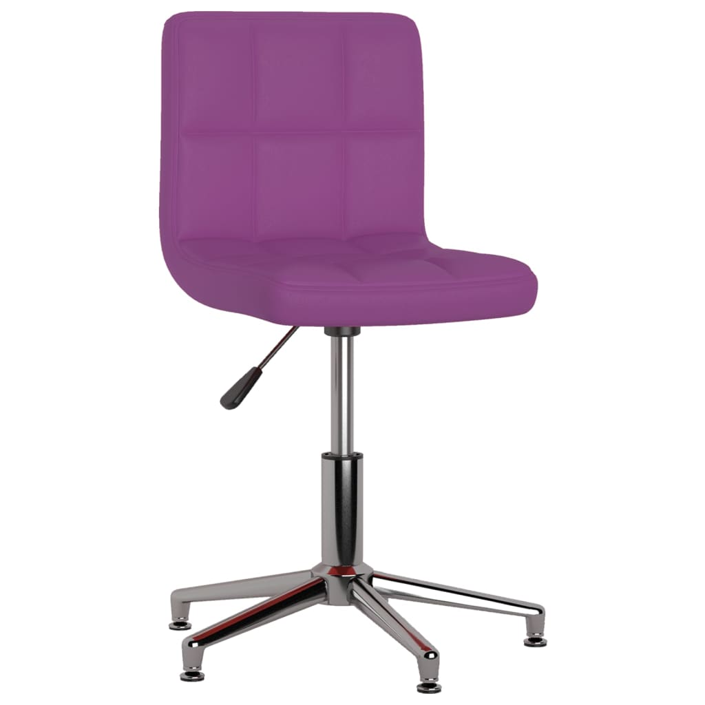

vidaXL Eetkamerstoelen draaibaar 4 st kunstleer paars