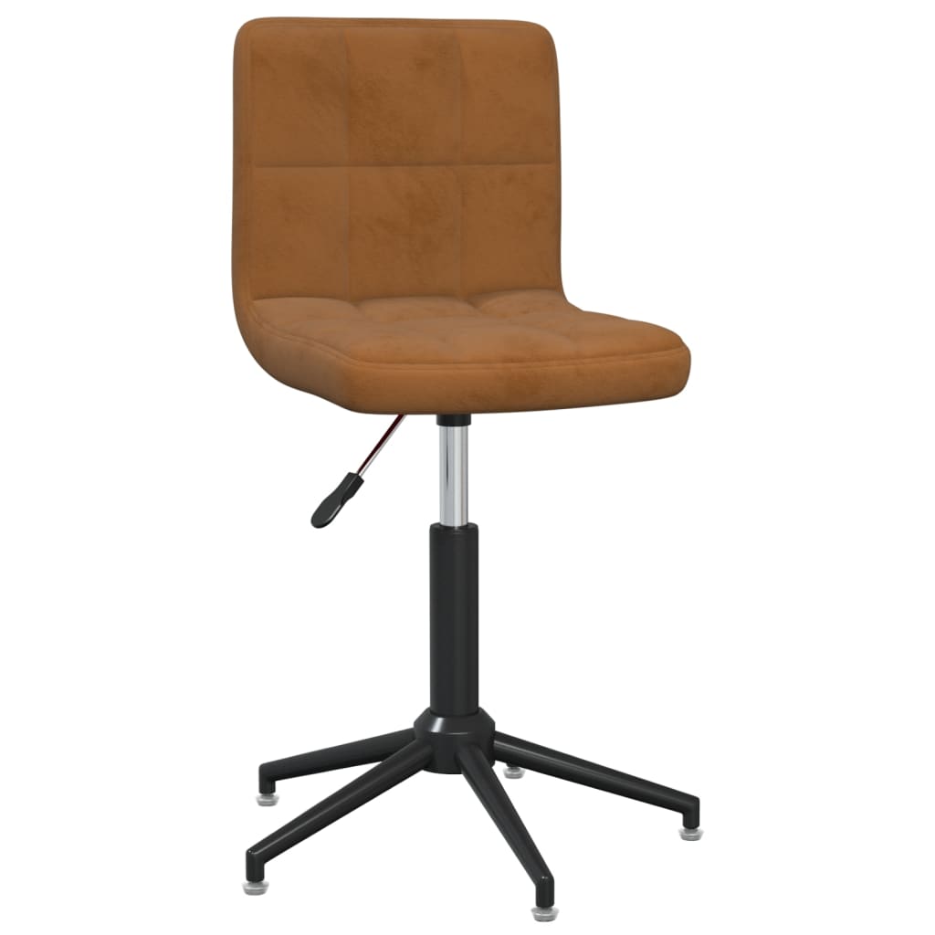 

vidaXL Eetkamerstoelen draaibaar 4 st fluweel bruin