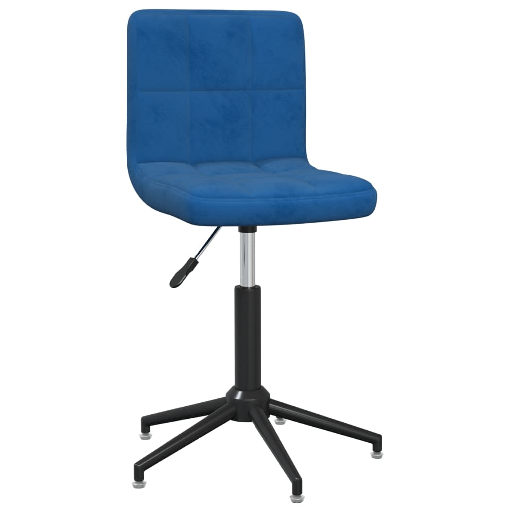 

vidaXL Eetkamerstoelen draaibaar 4 st fluweel blauw
