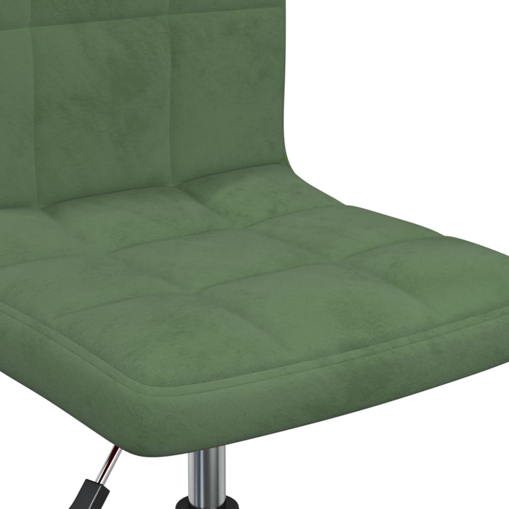 3087681 Swivel Dining Chairs 6 pcs Dark Green Velvet (334432×3) 