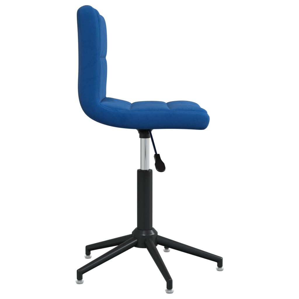 

vidaXL Eetkamerstoel draaibaar fluweel blauw