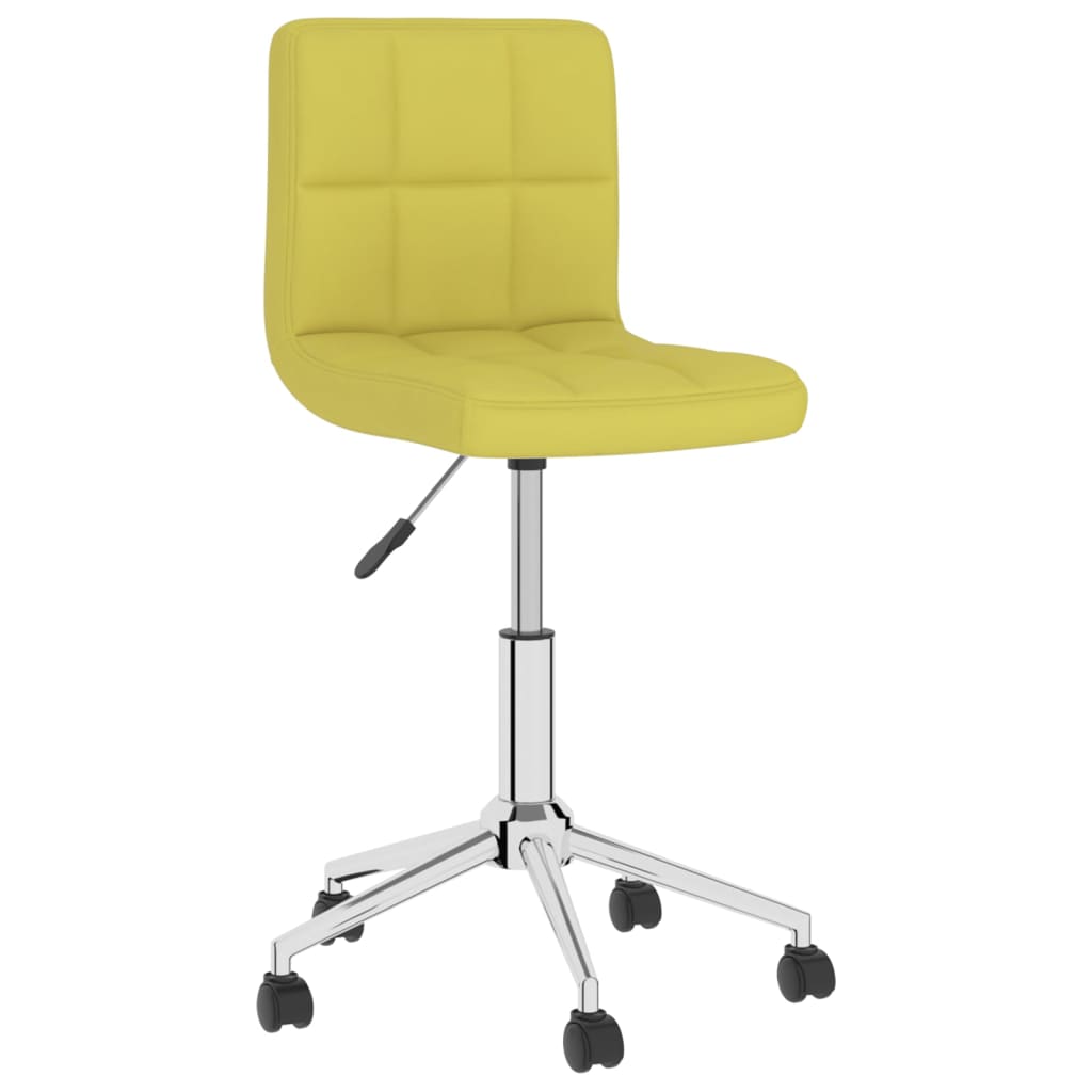 

vidaXL Eetkamerstoelen draaibaar 4 st stof groen