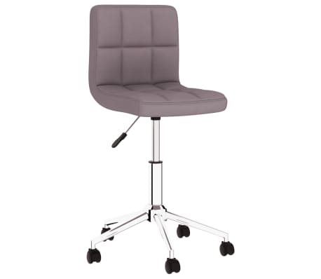 vidaXL Eetkamerstoelen 4 st draaibaar stof taupe