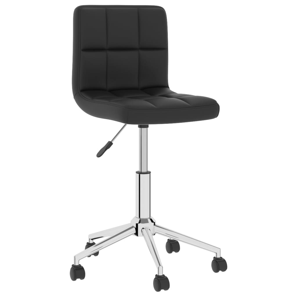 

vidaXL Eetkamerstoelen draaibaar 6 st kunstleer zwart