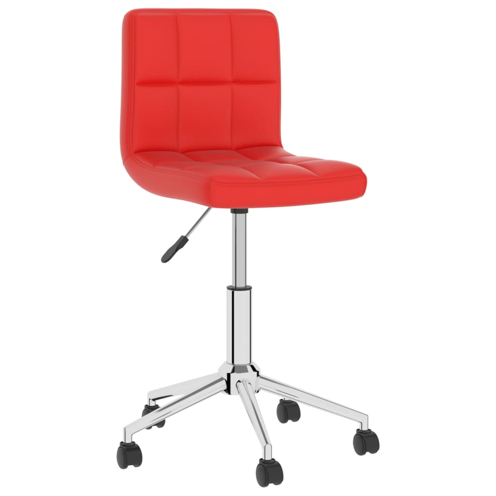 

vidaXL Eetkamerstoelen draaibaar 6 st kunstleer rood