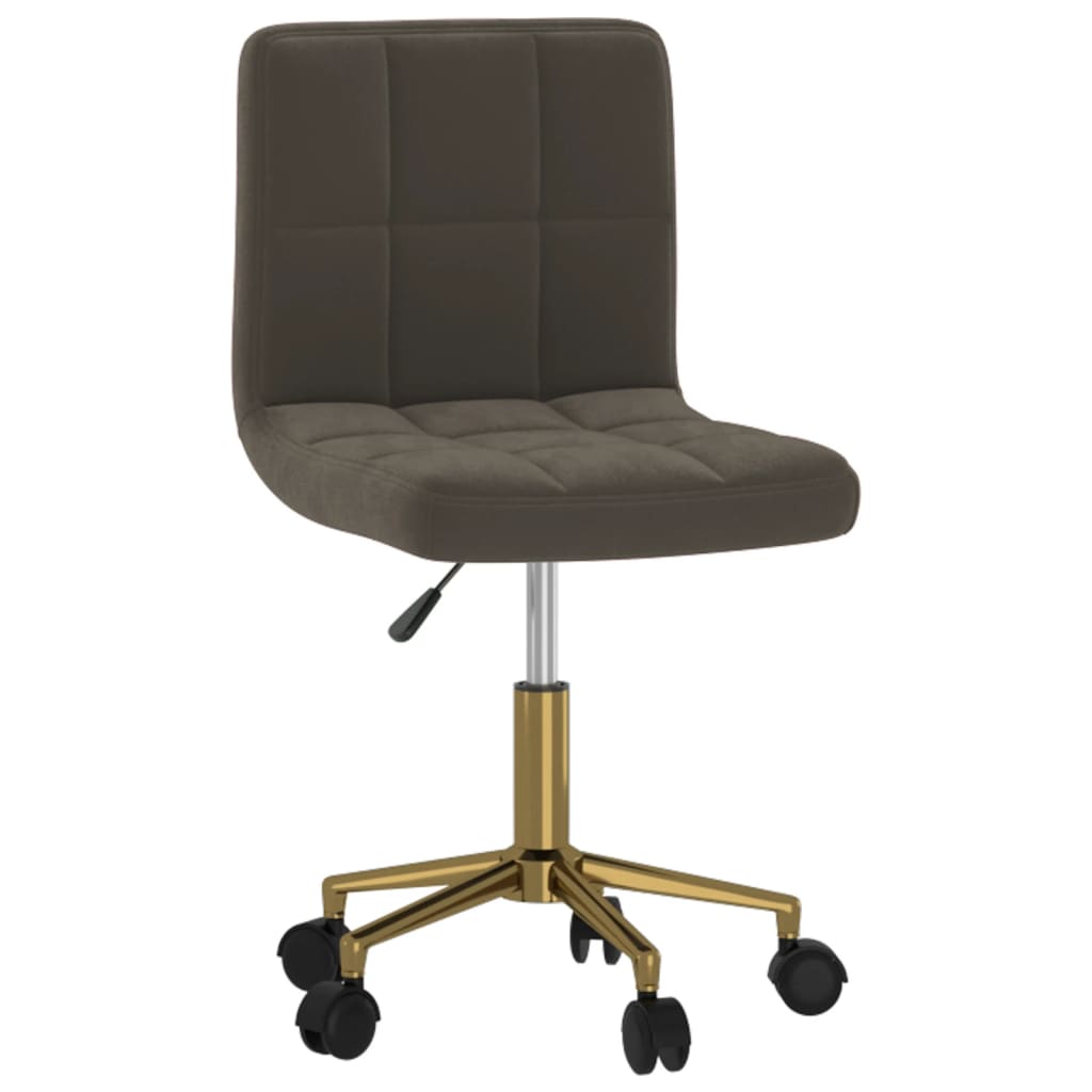 

vidaXL Eetkamerstoelen draaibaar 4 st fluweel donkergrijs