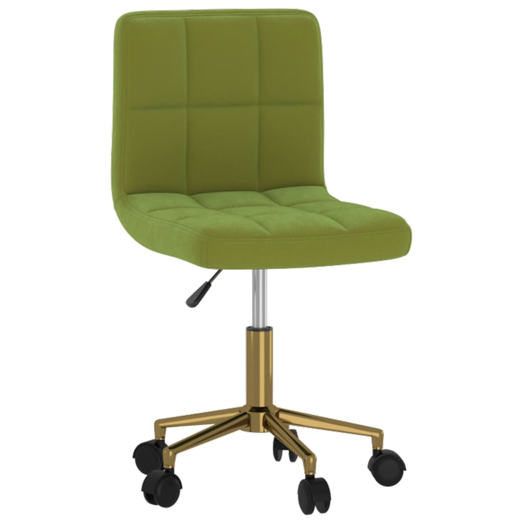 

vidaXL Eetkamerstoelen draaibaar 6 st fluweel lichtgroen