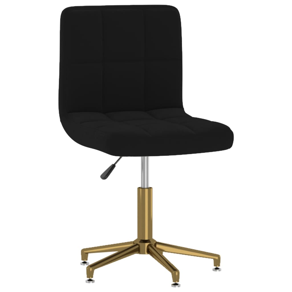 

vidaXL Eetkamerstoelen draaibaar 4 st fluweel zwart