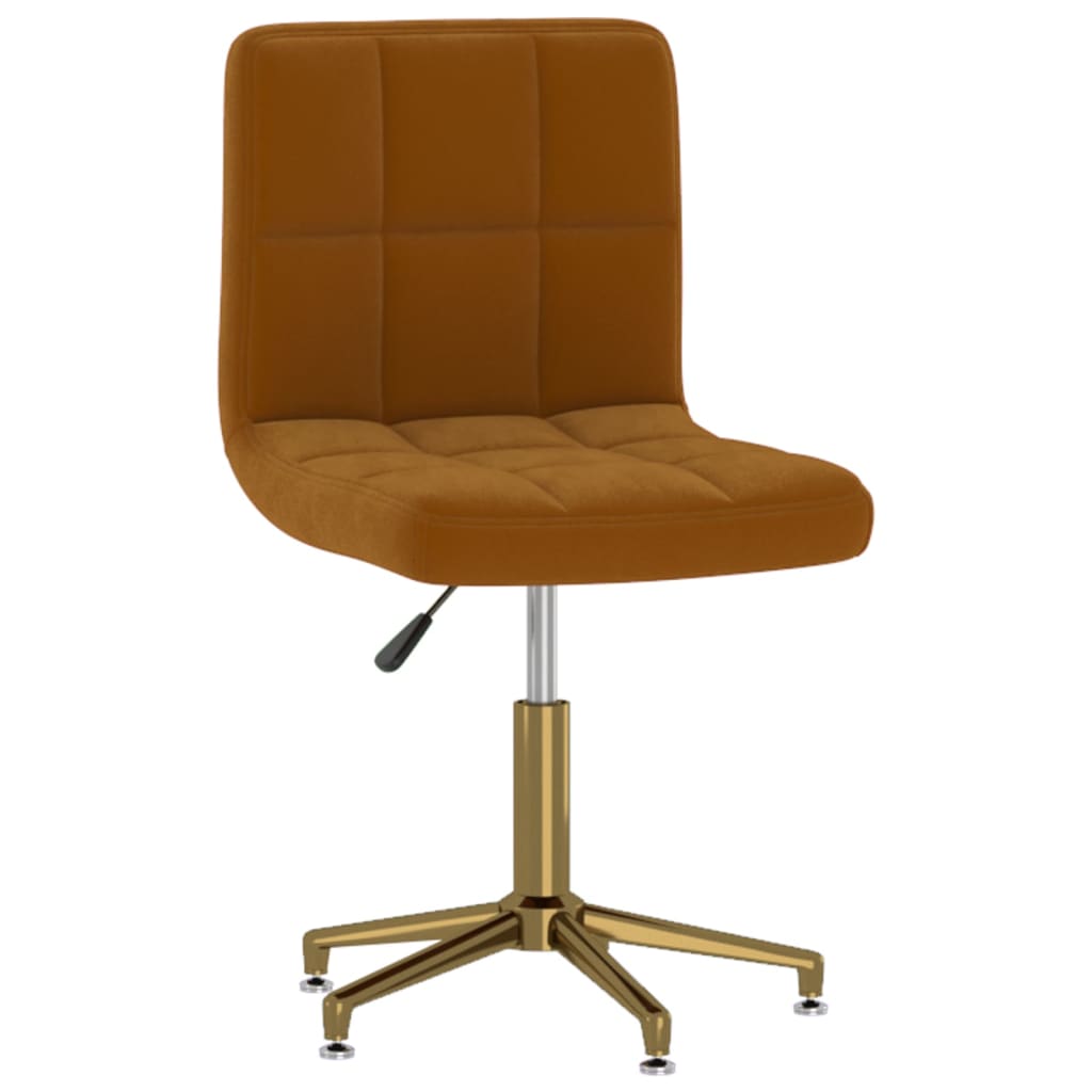 

vidaXL Eetkamerstoelen draaibaar 4 st fluweel bruin