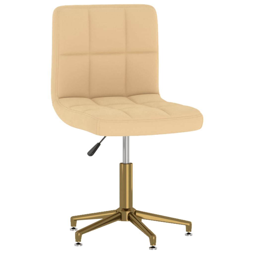 

vidaXL Eetkamerstoelen draaibaar 4 st fluweel crèmekleurig