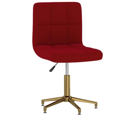 vidaXL Chaises à manger pivotantes lot de 4 rouge bordeaux velours